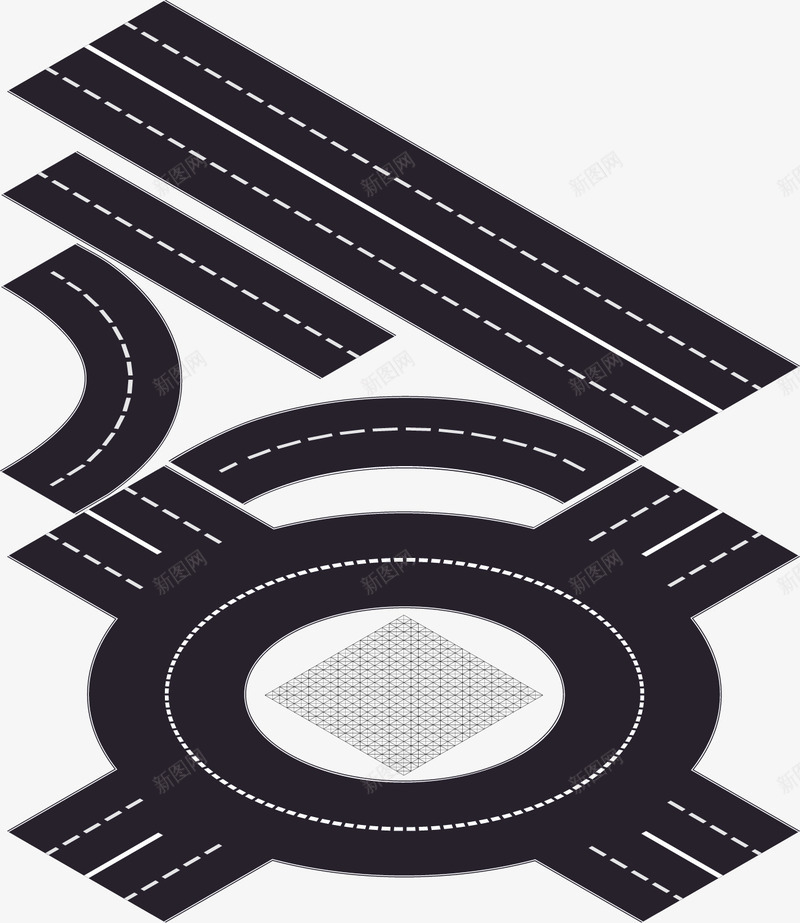 水彩黑色马路矢量图ai免抠素材_88icon https://88icon.com 创意 卡通 手绘 方便 水彩 设计 马路 矢量图