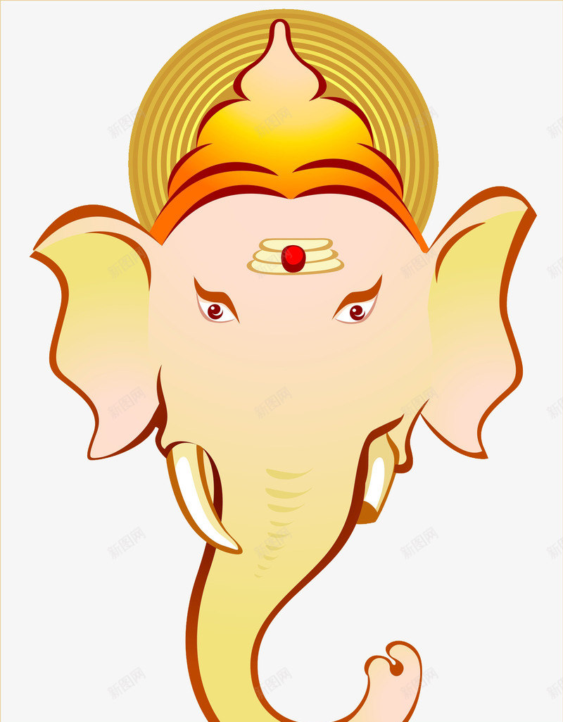 象神头png免抠素材_88icon https://88icon.com 印度 宗教 矢量象神头 神 神像 红象头王财神 象头神迦尼萨 象神 象神头