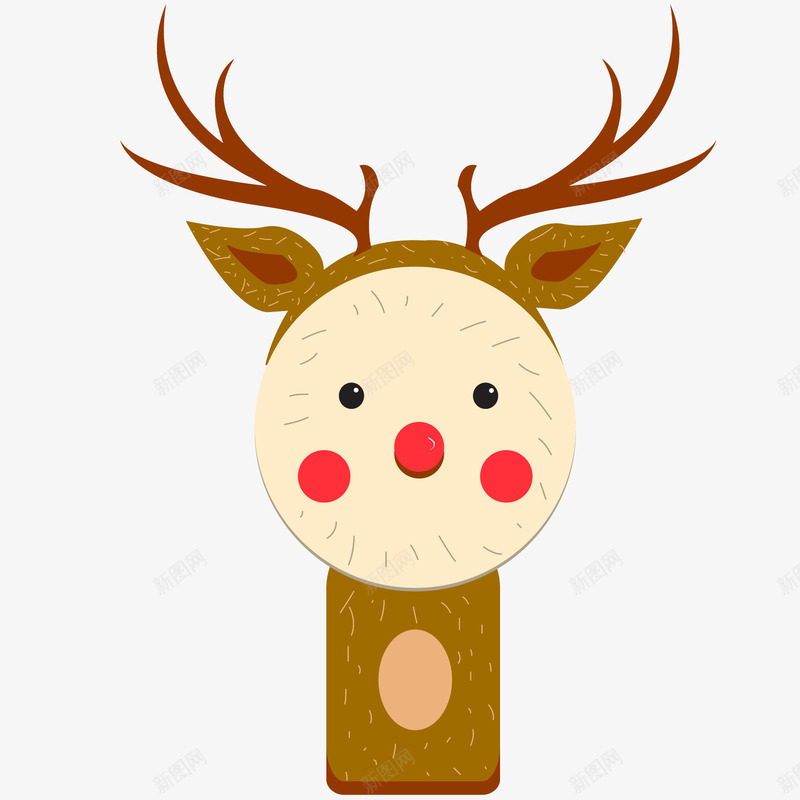 麋鹿玩偶png免抠素材_88icon https://88icon.com 卡通玩偶 圣诞玩偶 玩偶免费png下载 玩偶矢量图 麋鹿玩偶