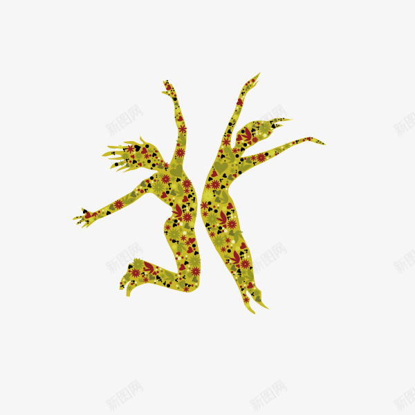 剪影花朵拼接起舞矢量图ai免抠素材_88icon https://88icon.com 剪影 拼接 花朵 起舞 矢量图