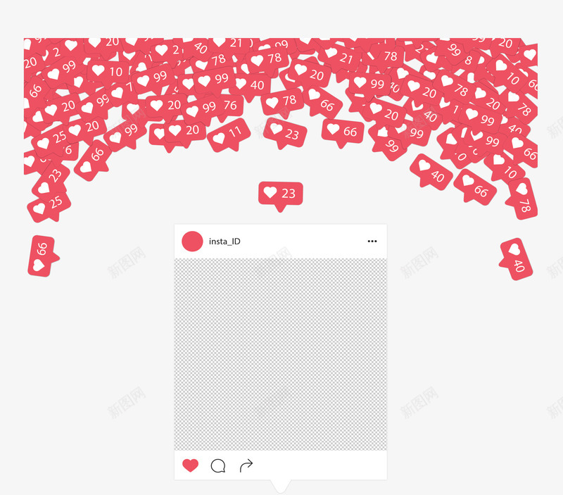 网络社交点赞爱心矢量图ai免抠素材_88icon https://88icon.com 互联网 点赞 点赞爱心 矢量png 社交 网络社交 矢量图