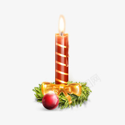 清新唯美圣诞蜡烛png免抠素材_88icon https://88icon.com 圣诞 清新 蜡烛