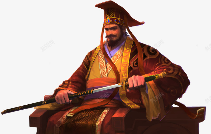 红色古风人物服饰插图png免抠素材_88icon https://88icon.com 人物 古风 插图 服饰 红色