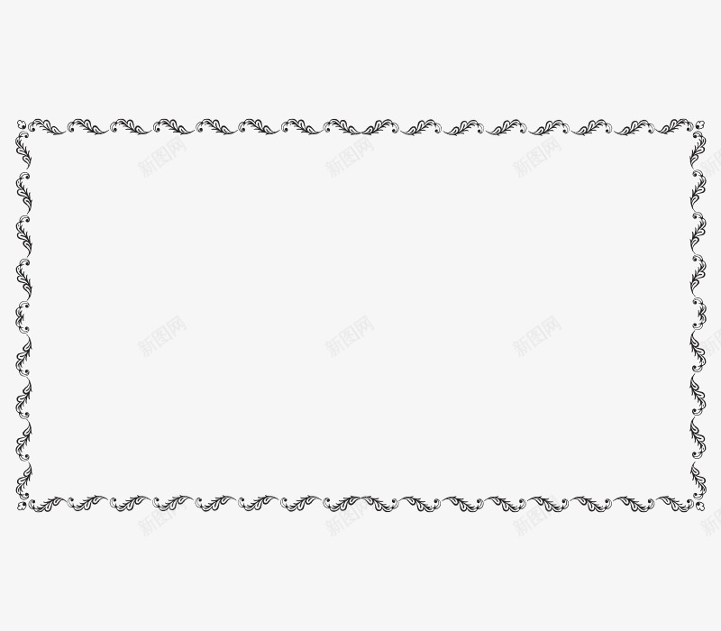 细线黑色边框二png免抠素材_88icon https://88icon.com 细线 色边框二 黑