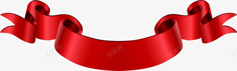 喜庆红色条幅装饰png免抠素材_88icon https://88icon.com 一个条幅 一根条幅 喜庆条幅 条幅装饰 红色条幅 质感