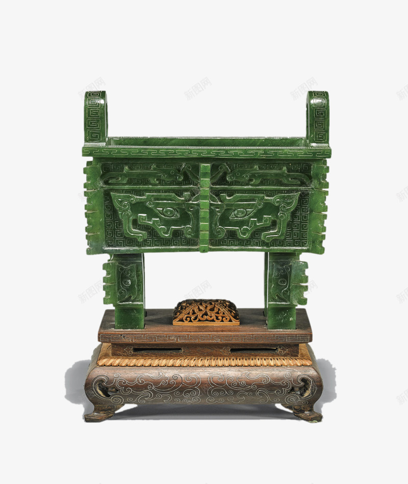 玉器古鼎png免抠素材_88icon https://88icon.com 产品实物 拍卖 收藏 珍贵