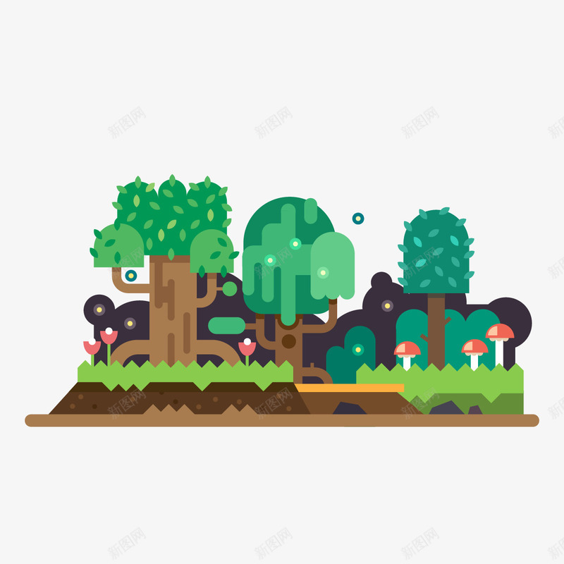 扁平化旅游景点矢量图ai免抠素材_88icon https://88icon.com 扁平化 旅游日 旅游景点 绿色系 矢量图