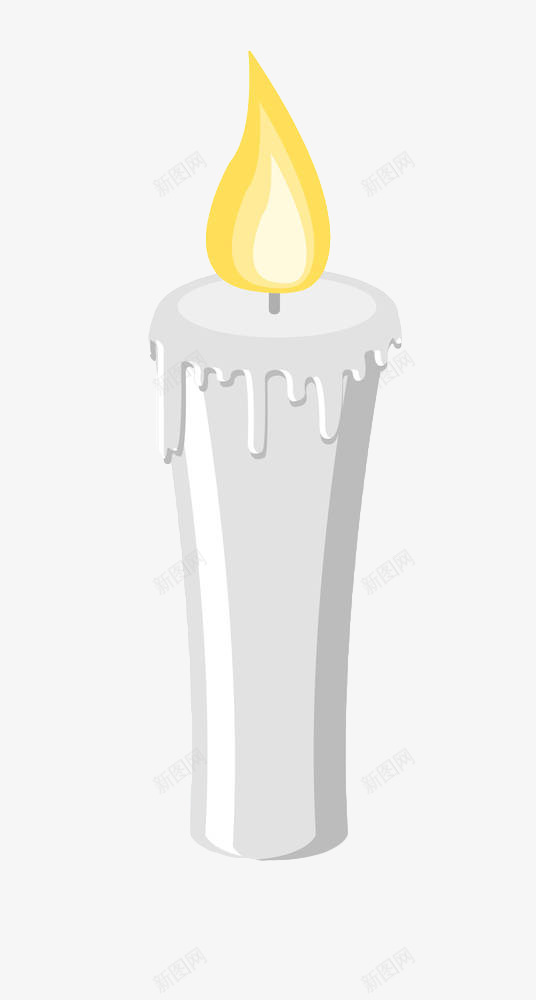 手绘白蜡烛png免抠素材_88icon https://88icon.com 手绘 火苗 照明 燃烧 白色蜡烛 祈祷蜡烛 祈福 蜡烛 香烛