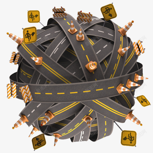 有感的公路模型元素png免抠素材_88icon https://88icon.com 元素 公路 创意 模型 设计