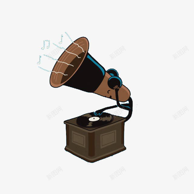卡通老式音响psd免抠素材_88icon https://88icon.com 卡通 插画 老式 音响