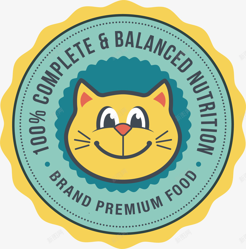 猫咪标签矢量图ai免抠素材_88icon https://88icon.com 动物 卡通 手绘 标签 猫咪 矢量图