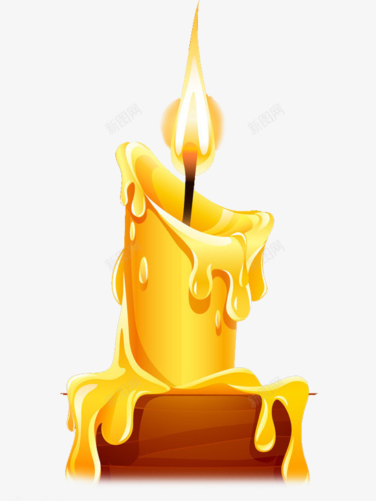 手绘燃烧的蜡烛海报png免抠素材_88icon https://88icon.com 海报 燃烧 蜡烛