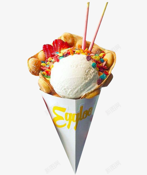 蛋仔冰淇淋一个png免抠素材_88icon https://88icon.com 冰淇淋 甜品 蛋仔 蛋仔冰淇淋 食物