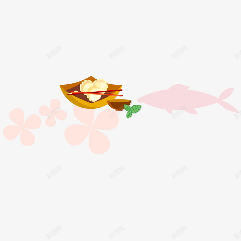 黄色日式海报png免抠素材_88icon https://88icon.com 和风 日式 日式风格 日本 日本风 海报
