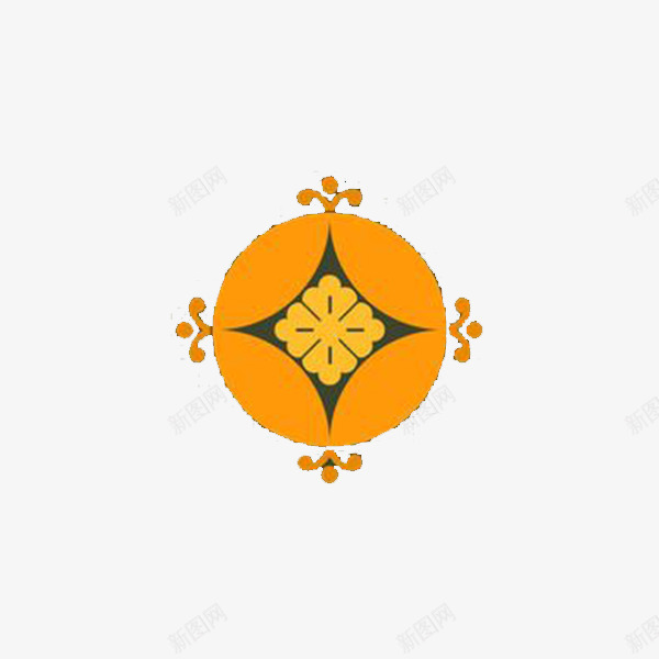 圆形日式花纹png免抠素材_88icon https://88icon.com 圆形 复古 美观