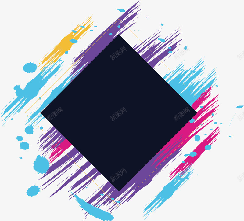 不规则几何图形矢量图ai免抠素材_88icon https://88icon.com 不规则图形 创意 卡通手绘 彩色 水墨 水彩 紫色 蓝色 黑色 矢量图