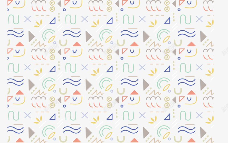 不规则图形底纹png免抠素材_88icon https://88icon.com 不规则 小清新 底纹 彩色 背景