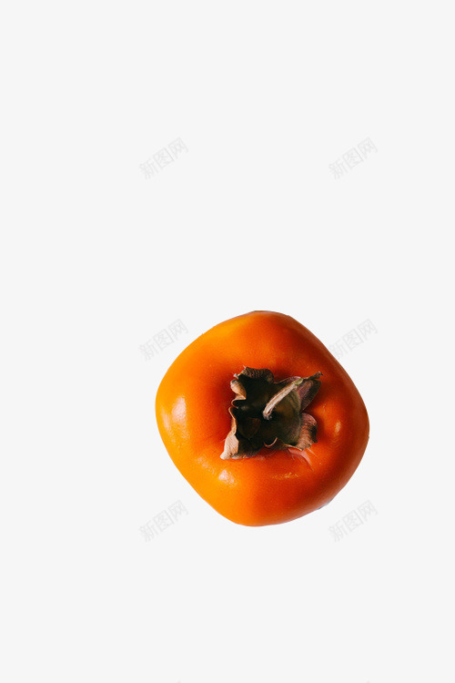黄色柿子png免抠素材_88icon https://88icon.com 圆 柿子 熟透了 黄色