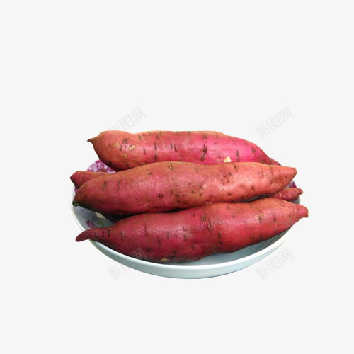 农家自种番薯png免抠素材_88icon https://88icon.com 农特产 新鲜 番薯 红番薯 红色