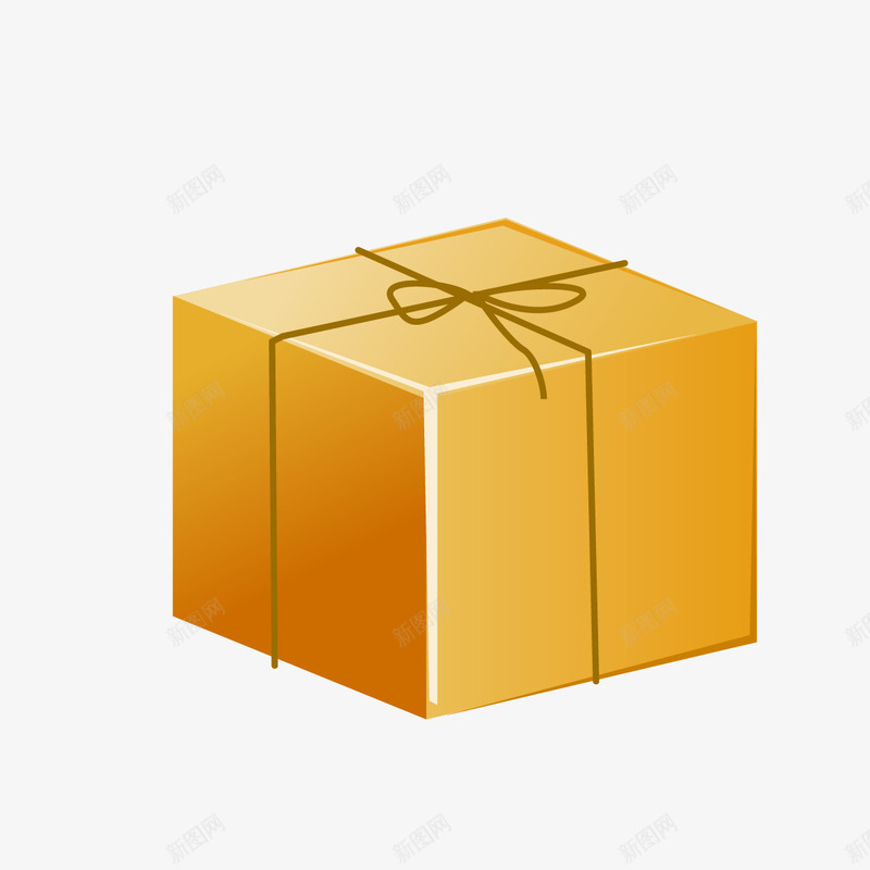 抽奖箱字png免抠素材_88icon https://88icon.com PNG图形 PNG装饰 卡通 箱子 装饰 黄色