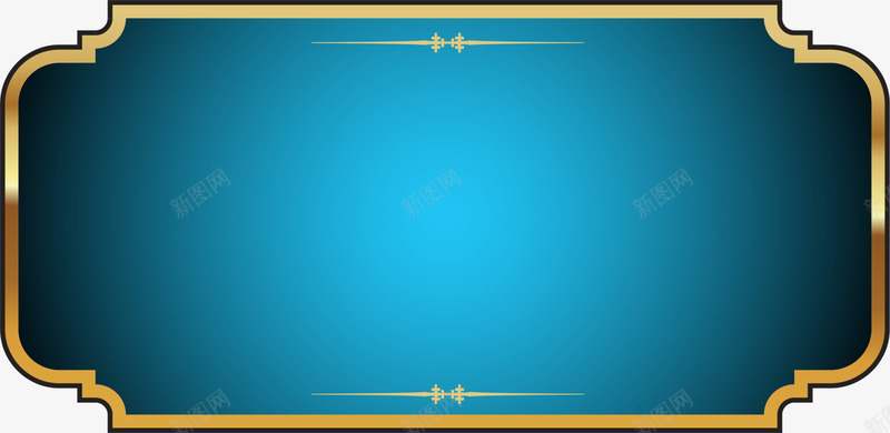 蓝色金边勋章png免抠素材_88icon https://88icon.com 大气徽章 标志徽章 蓝色勋章 装饰图案 金边标志 闪耀勋章