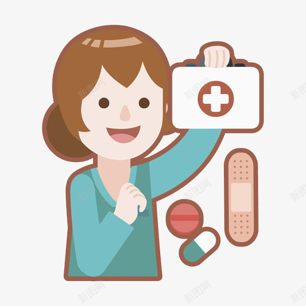 拿医药箱的女医生png免抠素材_88icon https://88icon.com 医生 医药箱 卡通 女人 微笑 漂亮的 药品 高兴地