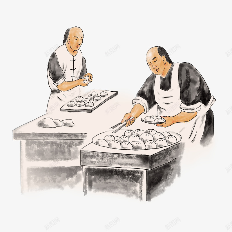 中式餐饮png免抠素材_88icon https://88icon.com 上海生煎 小杨生煎 清朝 生煎 生煎历史
