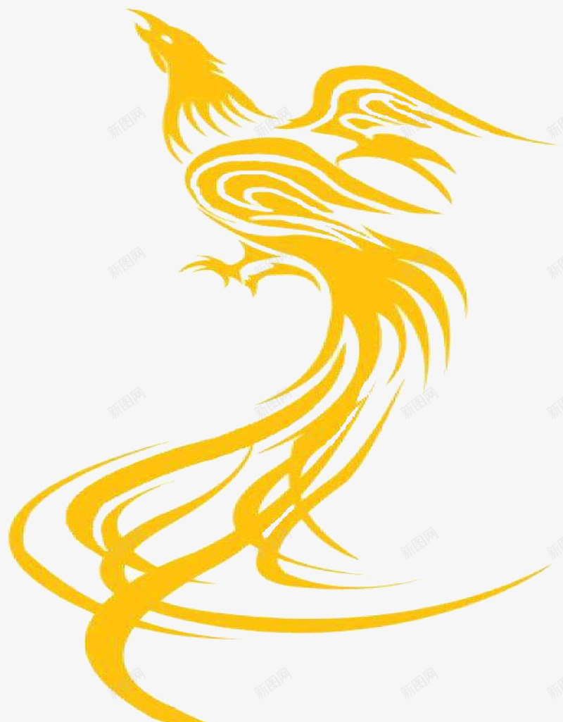 金色的凤凰png免抠素材_88icon https://88icon.com 凤凰 金凤凰 金色鸟 金色鸟素材 金鸟 黄金凤