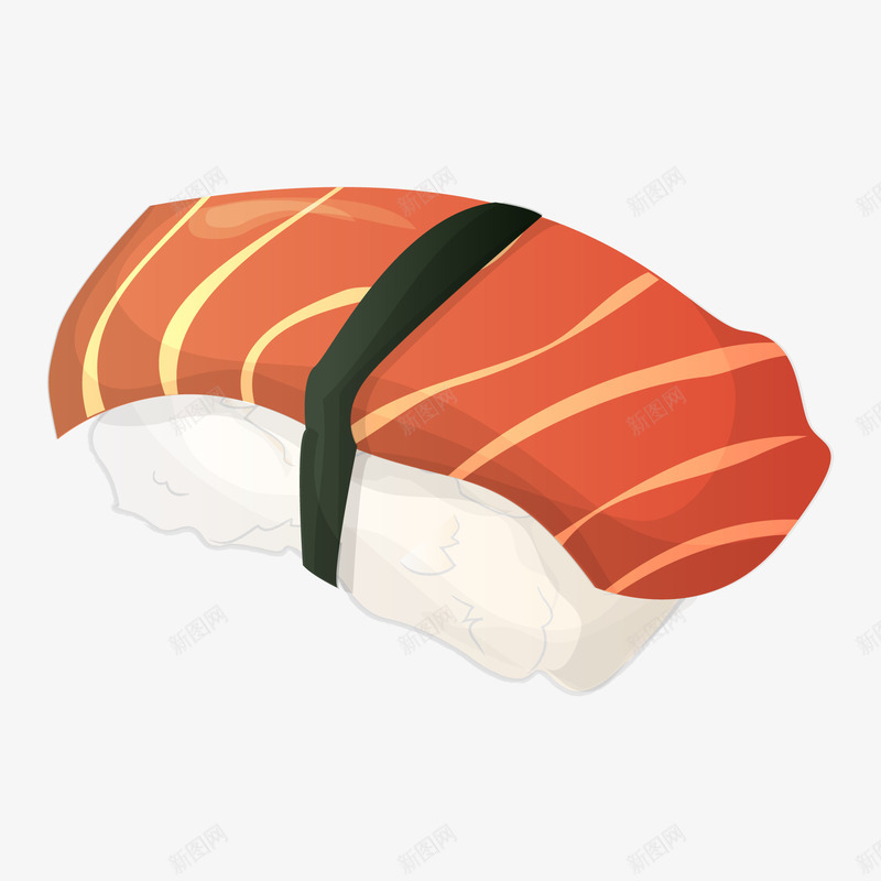三文鱼寿司矢量图ai免抠素材_88icon https://88icon.com 三文鱼 天猫吃货节 寿司 日式料理 美食 食物 矢量图