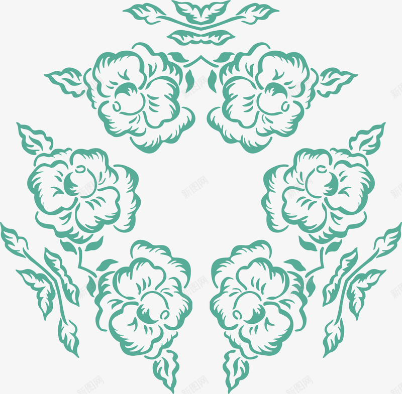 花纹古代窗纹纹理矢量图eps免抠素材_88icon https://88icon.com 中国窗纹 中式窗纹 古代窗纹纹理 古窗纹 古风窗纹 叶子 花朵 矢量图