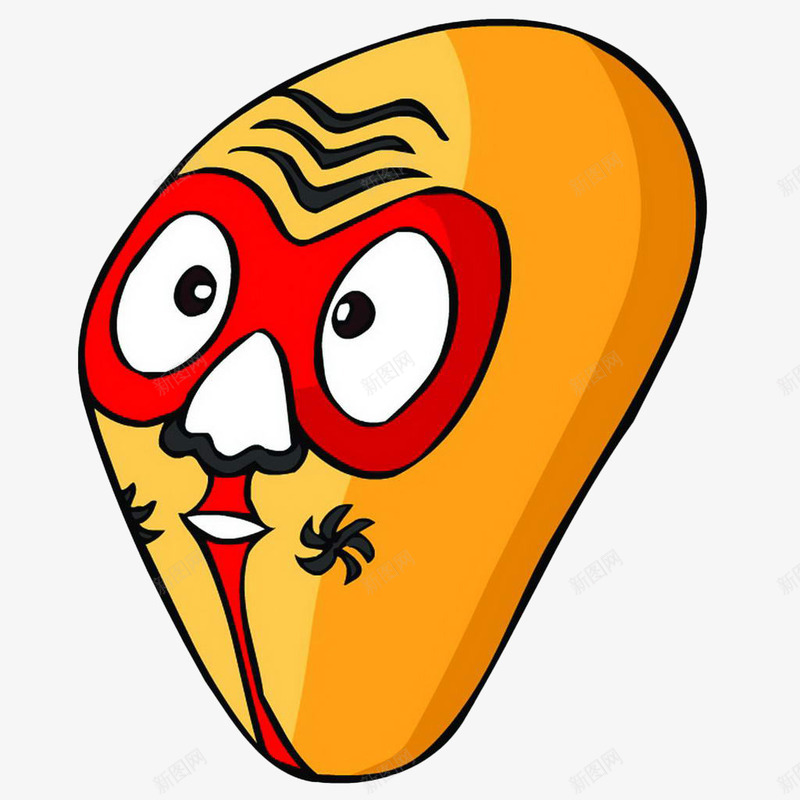 卡通京剧脸谱丑角png免抠素材_88icon https://88icon.com 丑角 京剧脸谱 卡通