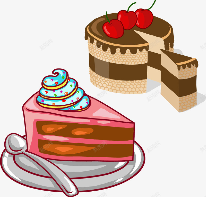 巧克力蛋糕png免抠素材_88icon https://88icon.com 勺子 巧克力 画册 盘子 美味 脑油 草莓 菜单 蛋糕 香甜