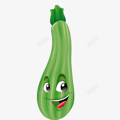 卡通蔬菜png免抠素材_88icon https://88icon.com png图形 png装饰 卡通 蔬菜 装饰 西葫芦