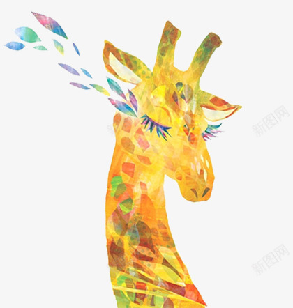 手绘长颈鹿png免抠素材_88icon https://88icon.com 卡通 可爱麋鹿 唯美 小鹿 手绘 手绘动物 梦幻 梦幻元素 森林系 素描 素描图片