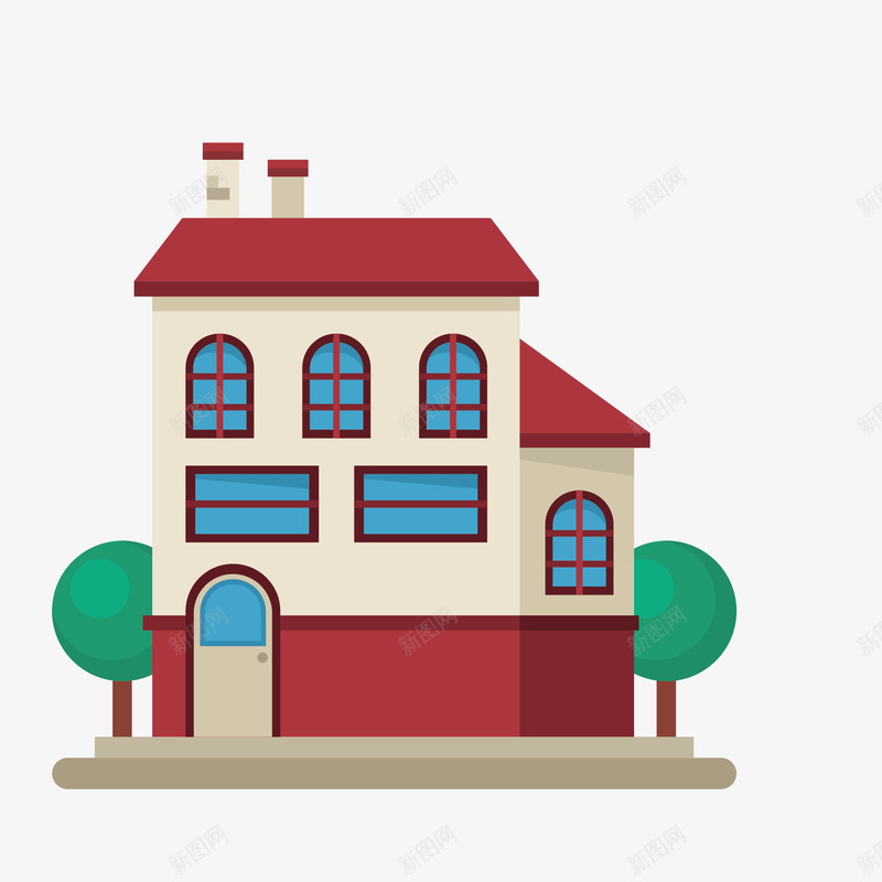 简约卡通扁平化房屋矢量图eps免抠素材_88icon https://88icon.com 卡通 小清新 居民区剪影 屋子 建筑物 房子 房屋 植物 楼房 民居 矢量图 简约
