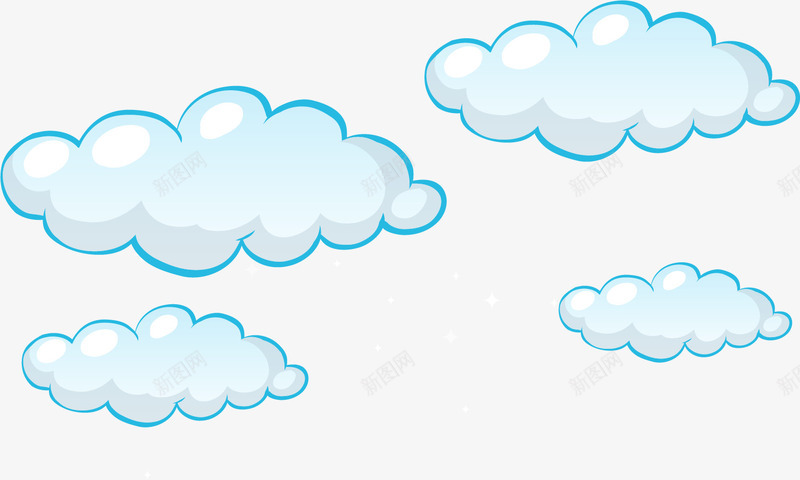 蓝色的云朵矢量图ai免抠素材_88icon https://88icon.com 云朵 卡通 商务 手绘 清新 简约 蓝色 矢量图