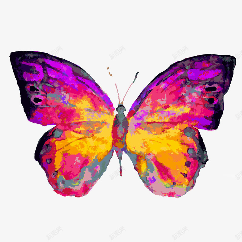彩色插画蝴蝶png免抠素材_88icon https://88icon.com 卡通蝴蝶 唯美插画 墨迹蝴蝶 彩碟 彩色水彩墨迹蝴蝶 彩色蝴蝶 水彩蝴蝶 蝴蝶 蝴蝶插画
