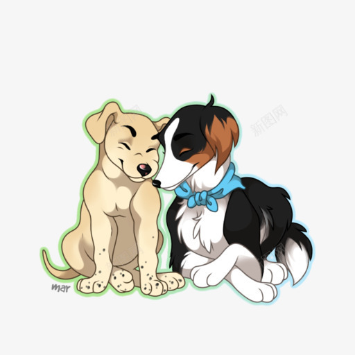 相依的两个小狗png免抠素材_88icon https://88icon.com 两只 两只小狗 动物 卡通 可爱小狗 可爱幼犬 宠物 小动物 小狗 小狗PNG 小狗PNG素材 幼犬 手绘 狗类 蓝色领结