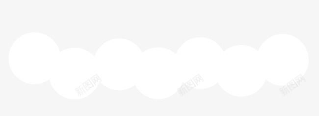 白色圆圈底纹边框png免抠素材_88icon https://88icon.com 不规则 几何 圆圈 底边 白色 边框