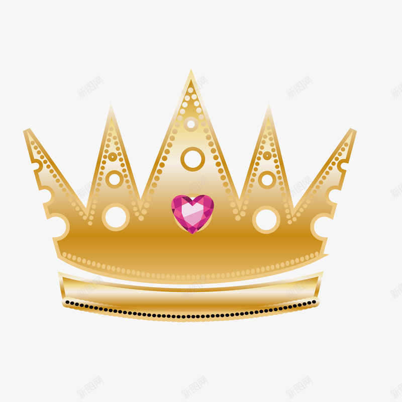 心钻女王冠矢量图eps免抠素材_88icon https://88icon.com 后冠 图案 女王冠 心钻 王冠 矢量图