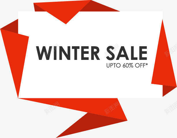 组合红色打折牌矢量图eps免抠素材_88icon https://88icon.com SALE 冬季促销 冬季大促 折纸 矢量素材 红色 矢量图
