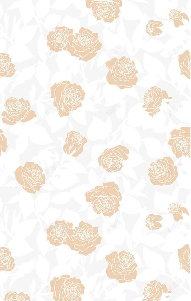 清雅玫瑰花背景矢量图ai免抠素材_88icon https://88icon.com 清雅 玫瑰花 矢量素材 背景 矢量图