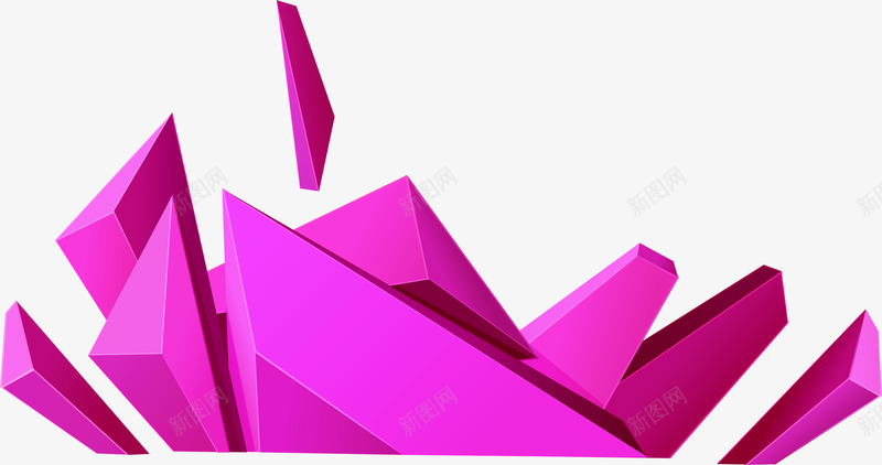 紫色立体不规则图形png免抠素材_88icon https://88icon.com 不规则 图形 立体 紫色
