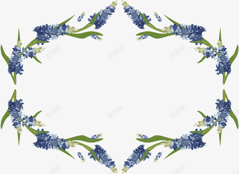 紫色春季花藤框架png免抠素材_88icon https://88icon.com 植物 花圈 花环 花藤 薰衣草 边框纹理 鲜花