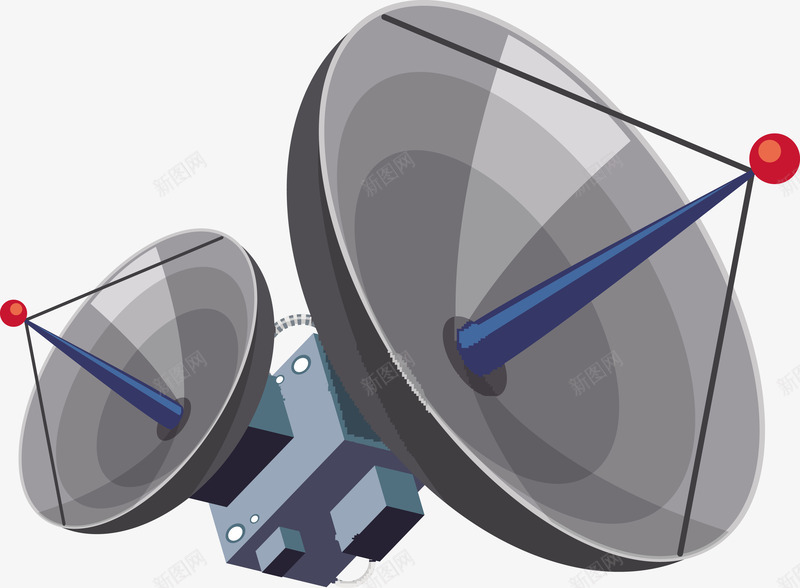 卫星锅头矢量图eps免抠素材_88icon https://88icon.com 灰色 灰色锅头 矢量锅头 锅头PNG 锅头下载 矢量图