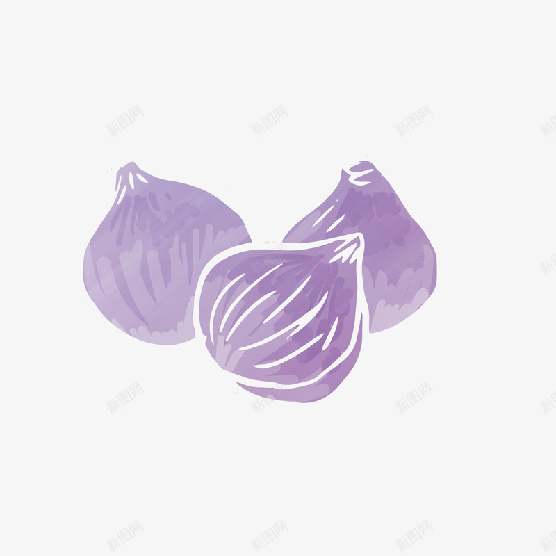 紫色大蒜背景矢量图ai免抠素材_88icon https://88icon.com 大蒜 大蒜设计 平面设计 紫皮大蒜 蒜米 蒜米设计 食材 食物设计 矢量图