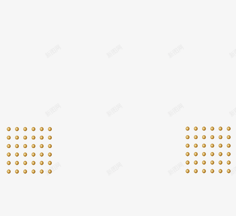 金色圆点边框纹理png免抠素材_88icon https://88icon.com 圆点 大气 纹理 边框 金色