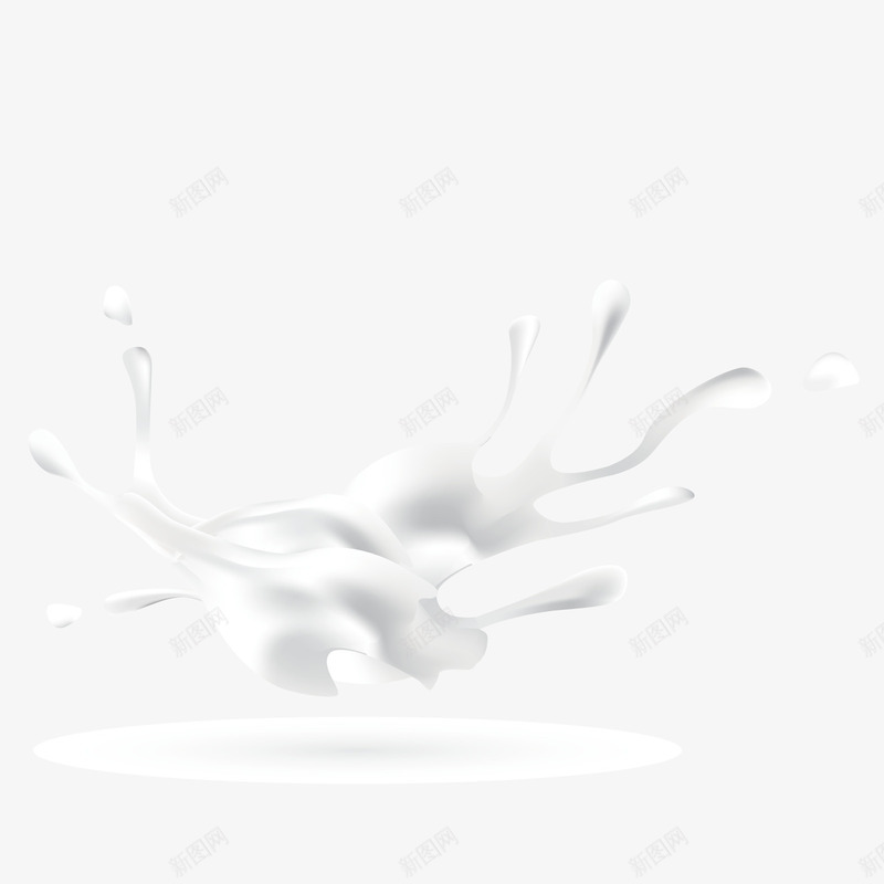 牛奶溅起矢量图ai免抠素材_88icon https://88icon.com 3D PNG免抠图下载 奶制品 装饰 飞溅 饮料 矢量图