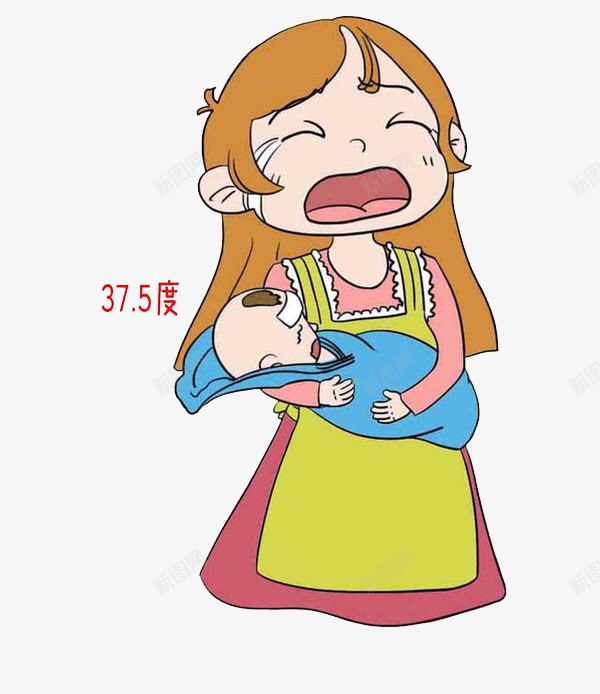 妈妈哭了png免抠素材_88icon https://88icon.com PNG素材 泪水 着急 高烧