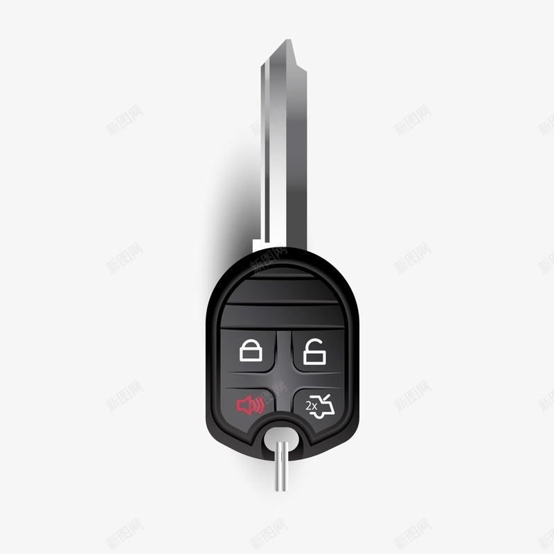 汽车钥匙矢量图ai免抠素材_88icon https://88icon.com 3D PNG免抠图下载 开门 电子锁 简约 装饰 矢量图